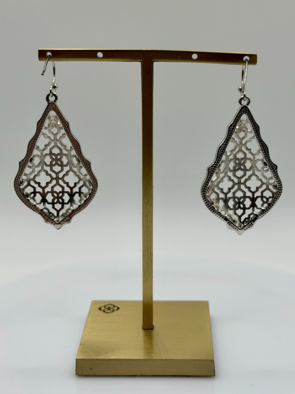 Kendra Scott Addie Drop Earrings in Silver Filigree - Picture 6 of 10
